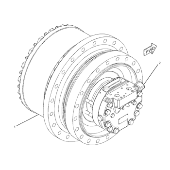 卡特彼勒 3154480 零件方案 MOTOR & MTG GP-TRAVEL