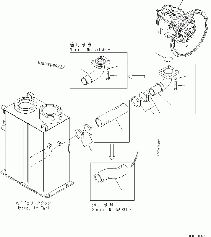 零件图 (708-1W-00111) 泵总成,主 - 7081w00111 - Komatsu 备件 | Allbiz  777parts.com