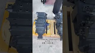 【Riprese in loco della spedizione di 2 pompe idrauliche Komatsu PC1250-8?】#hydraulicpump #PC1250-8