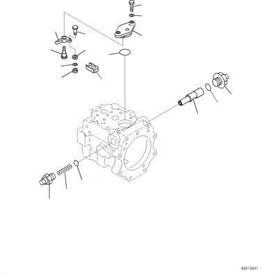 708-1W-90600 R7081W90600 708-1W-04222 708-1W-01632 For Komatsu D475A-5EO Hydraulic COOLING FAN DRIVE PIPING Original