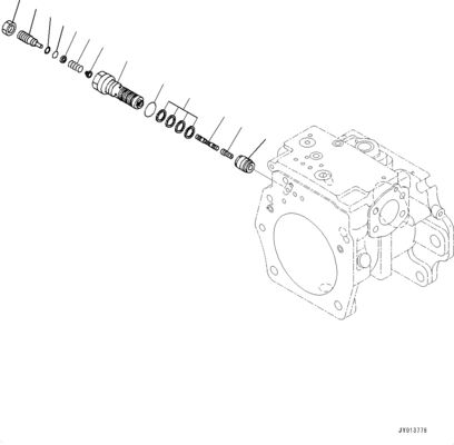 708-1H-00261 708-1H-01261 708-1H-04270 For Komatsu Bulldozer  D375A-8 Hydraulic Main Pump  Original WORK EQUIPMENT PUMP