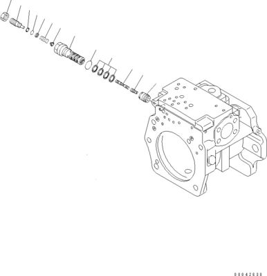 708-1H-00251 708-2H-04650 For Komatsu Bulldozer D155AX-6 D155AX-6A Hydraulic Main Pump Original WORK EQUIPMENT PUMP