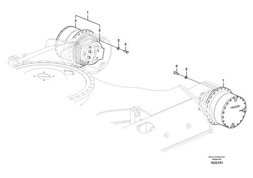 VOE14599921 VOE14599920 VOE14604840For Volvo Excavator EC300D 350D 380DTravel Assembly Final Drive Original Travel Motor