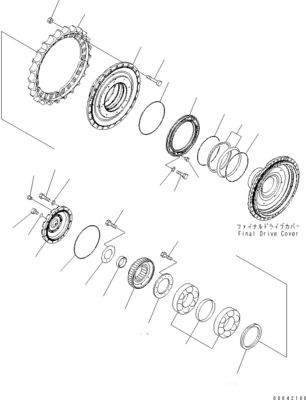 17M-27-00310 17M-27-00321 For Komatsu Bulldozer D275AX-5EO Travel Assembly Final Drive Travel Motor Original Aftermarket
