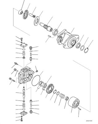 708-7F-00040 708-7F-11130 708-7L-04170 For Komatsu D85PX-15R D85PX-15EO D85PX-15 D85EX-15EO Bulldozer Hydraulic HSS PUMP Original