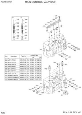 31N9-17000P 31Q9-17001P 31Q9-17002P For Hyundai Excavator R330LC-9S R330LC-9SH Hydraulic Main Control Valve Construction Machinery Parts Aftermarket High quality Original