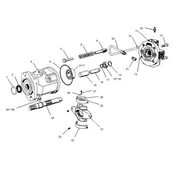 1003259 CA1003259 0R9645 100-3259 For CAT 416B 426B 428B 436B 438B Backhoe Loader Hydraulic Main Pump Piston Pump PUMP ASSY PUMP GP-PISTON Aftermarket High quality Original
