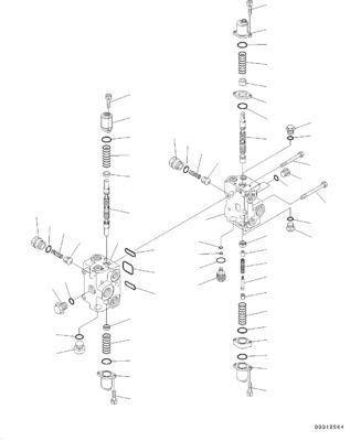 709-82-12600 7098212600 709-83-12600 709-84-12600 For Komatsu WA150-6 WA100-5 WA150-5 WHEEL LOADERS Hydraulic Main Control Valve  Construction Machinery Parts Aftermarket High quality Original