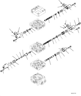 723-53-16301 723-53-16300 723-54-16202 723-54-16201 For Komatsu WA380-6 WA430-6 WHEEL LOADERS Hydraulic Main Control Valve  Construction Machinery Parts Aftermarket High quality Original