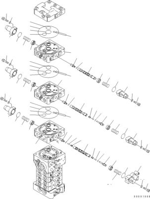 723-21-04200 7232104200 723-29-50601 723-29-50600 For Komatsu PC78MR-6 PC78US-6 PC78UU-6 EXCAVATORS PARTS Hydraulic MAIN CONTROL VALVE aftermarket Original