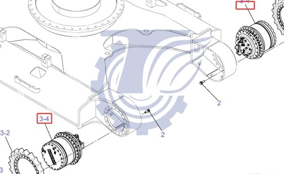 Use For Kobelco 350-10 Excavator Travel Assembly LC53D00027F1 High Quality Final Drive Assembly Construction Machinery Aftermarket Parts Manufacturer