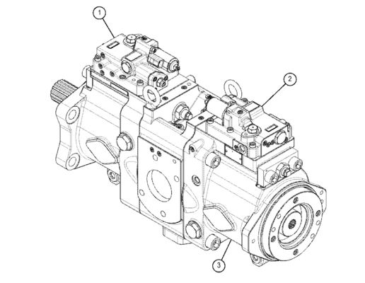TQ 330 GC Escavatore pompa idraulica principale 5511122 5511136 5511121 K7V160