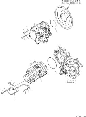 705-52-30960 720-1L-00010 720-1L-04160 720-1L-01010 Per Komatsu WA100-5 Pompa a pistoni idraulica HST