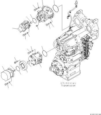 708-1L-00710 708-1L-01710 708-1L-04230 Per caricatore Pompa a pistoni principale idraulica Komatsu Wa450-6 Wa470-6 Wa480-6