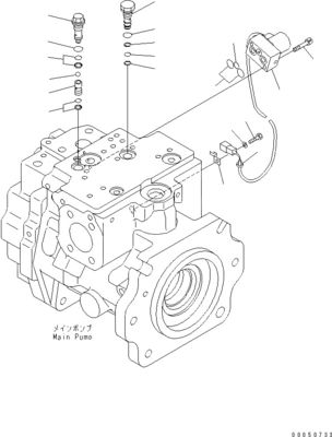 708-1L-00710 708-1L-01710 708-1L-04230 Per caricatore Pompa a pistoni principale idraulica Komatsu Wa450-6 Wa470-6 Wa480-6