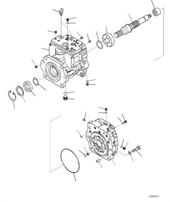 708-1g-00060 708-1g-01060 708-1g-04310 Per Komatsu Wa470-6 Wa480-6 Pompa idraulica a pistone principale caricatore pompa originale