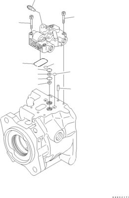 708-1W-00961 708-1W-01850 708-1W-00010 Per Komatsu WA450-6 WA470-6 WA480-6 Pompa idraulica a pistoni
