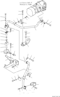 708-1W-00961 708-1W-01850 708-1W-00010 Per Komatsu WA450-6 WA470-6 WA480-6 Pompa idraulica a pistoni