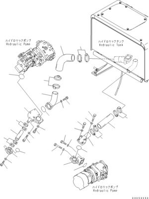 708-1W-00961 708-1W-01850 708-1W-00010 Per Komatsu WA450-6 WA470-6 WA480-6 Pompa idraulica a pistoni