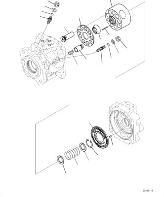 708-1W-00810 708-1W-00860 708-1W-00830 Per Komatsu WA380-6 WA430-6 Pompa a ruote pompa idraulica