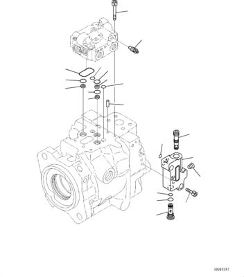 708-1W-00810 708-1W-00860 708-1W-00830 Per Komatsu WA380-6 WA430-6 Pompa a ruote pompa idraulica