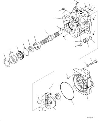708-1W-00810 708-1W-00860 708-1W-00830 Per Komatsu WA380-6 WA430-6 Pompa a ruote pompa idraulica