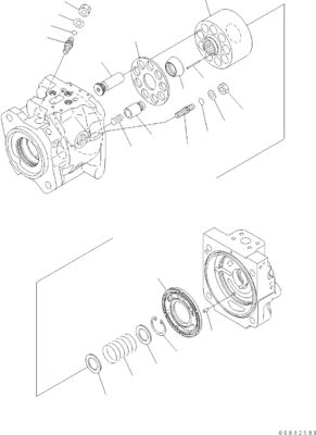 708-1U-00171 708-1U-00150 708-1U-00151 Per Komatsu WA380-6 WA430-6 Pompa idraulica