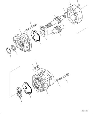 708-1U-00120 708-1U-00140 708-1U-00170 Per Komatsu WA380-6 WA430-6 Pompa idraulica