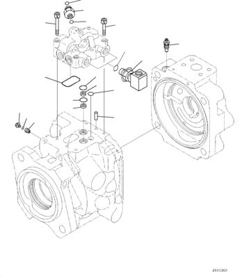 708-1W-00730 708-1W-00731 708-1W-00950 Per Komatsu WA500-6 Pompa idraulica