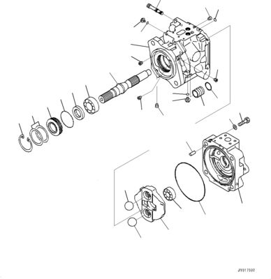 708-1W-00730 708-1W-00731 708-1W-00950 Per Komatsu WA500-6 Pompa idraulica