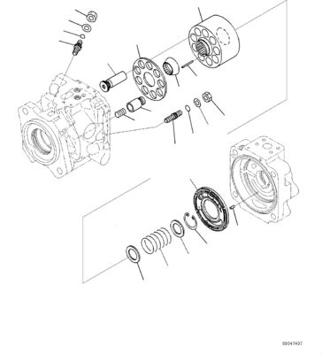 708-1W-00820 708-1W-00731 708-1W-00952 Per Komatsu WA500-6 Pompa idraulica