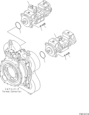 708-2L-00960 708-2L-00961 708-2L-05420 Per Komatsu WA700-3 Pompa idraulica