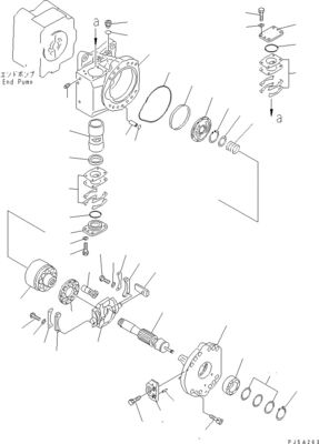 708-2L-00960 708-2L-00961 708-2L-05420 Per Komatsu WA700-3 Pompa idraulica