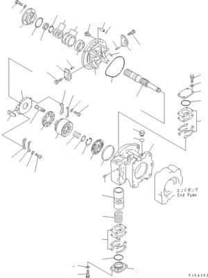 708-2L-00960 708-2L-00961 708-2L-05420 Per Komatsu WA700-3 Pompa idraulica