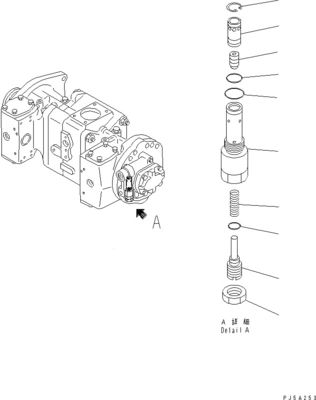 708-2L-00960 708-2L-00961 708-2L-05420 Per Komatsu WA700-3 Pompa idraulica