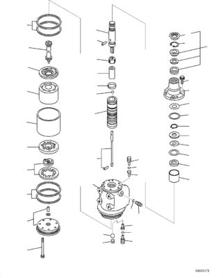Comatsu 561-40-83300 Valvola di sterzo HD785 Valvola di controllo Parti minerarie Comatsu Mining Truck Parts Mexico Mining