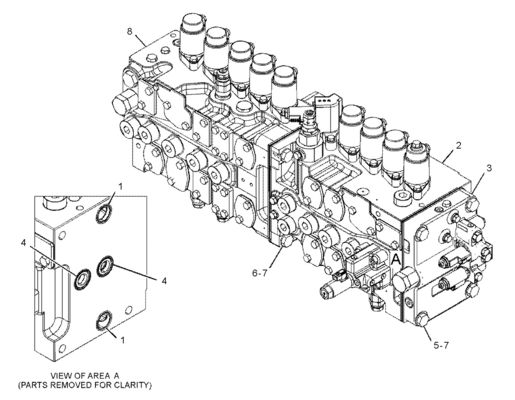 CAT 455-2663 424-937 Valvola di controllo principale 349E 349F 352 Macchine per la costruzione mineraria e per la demolizione