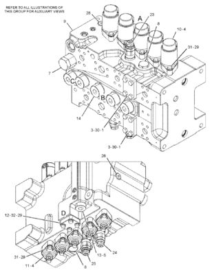 CAT 455-2663 424-937 Valvola di controllo principale 349E 349F 352 Macchine per la costruzione mineraria e per la demolizione