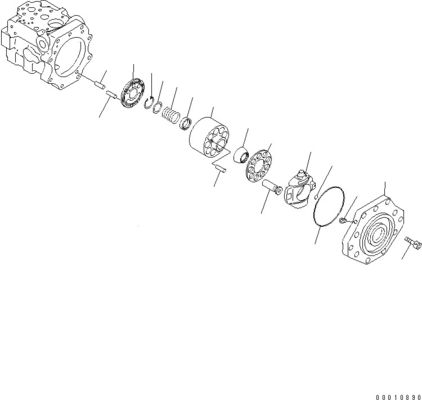 708-1W-00600 708-1S-00910 R7081S00910 R7081W00600 Per Komatsu D475A-5 Bulldozer pompa idraulica ventilatore pompa a pistoni originale