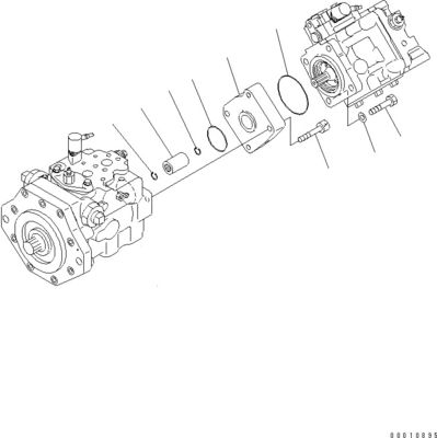 708-1W-00600 708-1S-00910 R7081S00910 R7081W00600 Per Komatsu D475A-5 Bulldozer pompa idraulica ventilatore pompa a pistoni originale