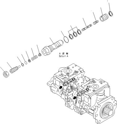 708-2G-00800 708-2G-00801 708-2G-01081 Per caricatore Komatsu WA600-6 Pompa idraulica Pompa a pistoni Pompa principale Alta qualità