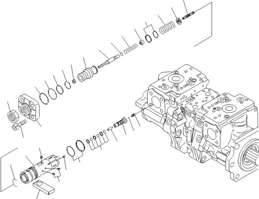 708-2G-00800 708-2G-00801 708-2G-01081 Per caricatore Komatsu WA600-6 Pompa idraulica Pompa a pistoni Pompa principale Alta qualità