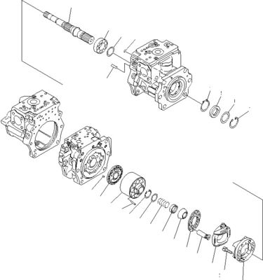 708-2G-00800 708-2G-00801 708-2G-01081 Per caricatore Komatsu WA600-6 Pompa idraulica Pompa a pistoni Pompa principale Alta qualità