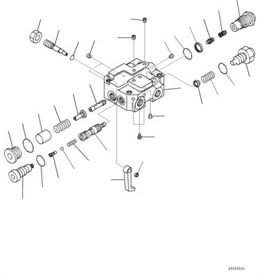 708-1W-02260 708-1W-02270 708-1W-00450 708-1W-00460 Per camion Komatsu HM400-3 Pompa idraulica di sterzo e pompa di sollevamento