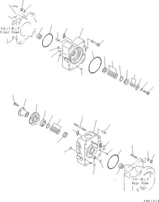 708-2L-00950 708-25-02044 708-2L-00951 708-2L-05420 Per Komatsu WA800-3 WA900-3 Pompa idraulica di carico