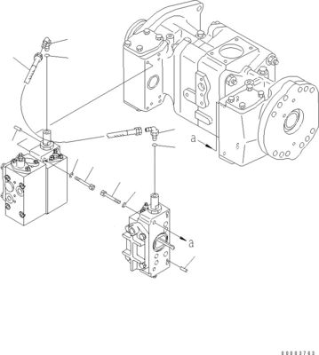 708-2L-00950 708-25-02044 708-2L-00951 708-2L-05420 Per Komatsu WA800-3 WA900-3 Pompa idraulica di carico
