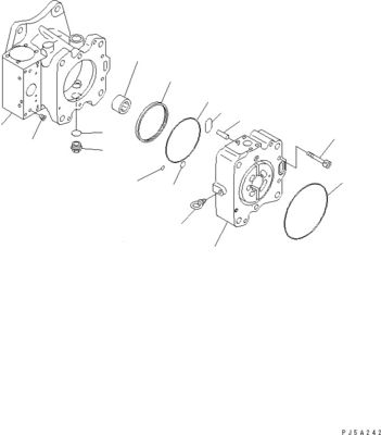 708-4L-00910 708-45-10204 708-4L-00911 Per Komatsu WA800-3 WA900-3 pompa a interruttore idraulico pompa principale alta qualità