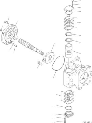 708-4L-00910 708-45-10204 708-4L-00911 Per Komatsu WA800-3 WA900-3 pompa a interruttore idraulico pompa principale alta qualità