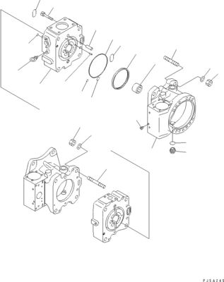708-4L-00910 708-45-10204 708-4L-00911 Per Komatsu WA800-3 WA900-3 pompa a interruttore idraulico pompa principale alta qualità