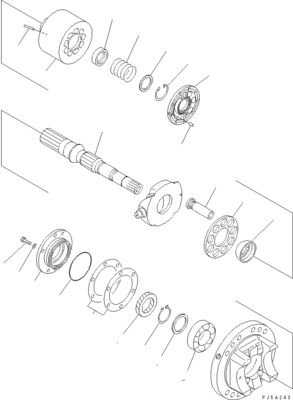 708-4L-00910 708-45-10204 708-4L-00911 Per Komatsu WA800-3 WA900-3 pompa a interruttore idraulico pompa principale alta qualità